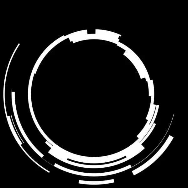 Futuristisches Zirkuläres Hud Interface Element Abstrakter Kreis Geometrischer Hintergrund Grafische — Stockfoto