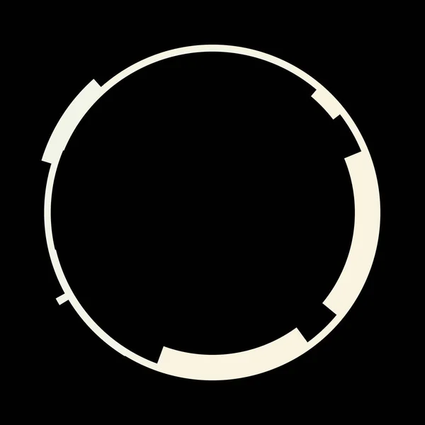 未来主义圆形Hud接口元素 摘要圆几何背景 数码技术的图解 — 图库照片