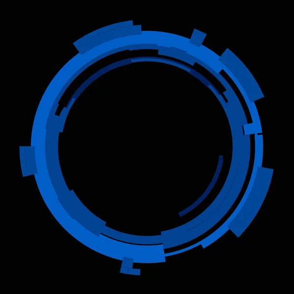 Futurisztikus Kör Alakú Hud Interfész Elem Absztrakt Kör Geometriai Háttér — Stock Fotó
