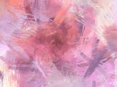 Soyut arkaplanda pürüzlü fırça darbeleri. Fırça boyası. Renkli boya darbeleri. Eşsiz duvar sanatı. Tuvaldeki modern sanat. Renkli çağdaş sanat eserleri.