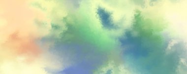 Modern fırça darbeleri. Poster, duvar sanatı, afiş, kart, kitap kapağı veya ambalaj için rahatlatıcı kompozisyonun yumuşak renkli çizimi. Pastel renklerle suluboya. 