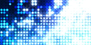 Parlak desenli duvar kağıdı. Sahne ışıkları olan renkli ışıkların ihtişamlı arkaplanı. Parlayan ışıklar siyah arka planda parti izleri. Sahne veya stadyum ışıklarının dijital illüstrasyonu. 