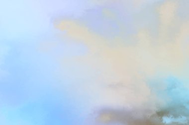 Modern fırça darbeleri. Poster, duvar sanatı, afiş, kart, kitap kapağı veya ambalaj için rahatlatıcı kompozisyonun yumuşak renkli çizimi. Pastel renklerle suluboya. 