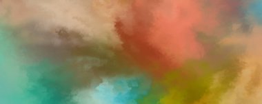 Modern fırça darbeleri. Poster, duvar sanatı, afiş, kart, kitap kapağı veya ambalaj için rahatlatıcı kompozisyonun yumuşak renkli çizimi. Pastel renklerle suluboya. 