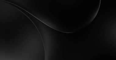 Web sitesi, poster, marka kimliği, broşür, sunum şablonu için lüks koyu bir arka plan. Dalgalı şekilli kaliteli tasarım. Dalgalanmalı soyut arkaplan. Pankart veya kapak tasarımı için dekorasyon.