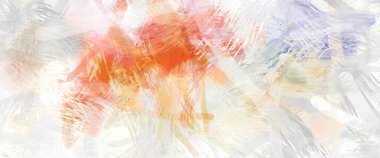 Soyut arkaplanda pürüzlü fırça darbeleri. Fırça boyası. Renkli boya darbeleri. Eşsiz duvar sanatı. Tuvaldeki modern sanat. Renkli çağdaş sanat eserleri.