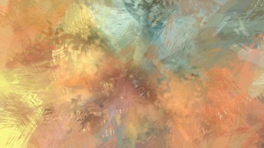 Soyut arkaplanda pürüzlü fırça darbeleri. Fırça boyası. Renkli boya darbeleri. Eşsiz duvar sanatı. Tuvaldeki modern sanat. Renkli çağdaş sanat eserleri.