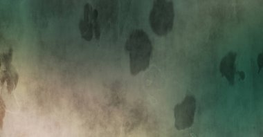 Gotik bir duvarda sıkıntılı ve kirli desenler var. Lekeli renkli hasarlı şablon. Tasarımınız için doku ve elementler. Pis duvar kâğıdı. Grunge arkaplanı.