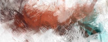 Soyut arkaplanda pürüzlü fırça darbeleri. Fırça boyası. Renkli boya darbeleri. Eşsiz duvar sanatı. Tuvaldeki modern sanat. Renkli çağdaş sanat eserleri.