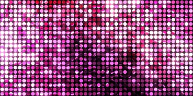 Parlayan ışıklar siyah arka planda parti izleri. Sahne veya stadyum ışıklarının dijital illüstrasyonu. Parlak desenli duvar kağıdı. Sahne ışıkları ile renkli ışıkların ihtişamlı arkaplanı.