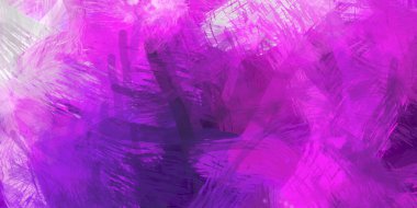 Soyut arkaplanda pürüzlü fırça darbeleri. Fırça boyası. Renkli boya darbeleri. Eşsiz duvar sanatı. Tuvaldeki modern sanat. Renkli çağdaş sanat eserleri.