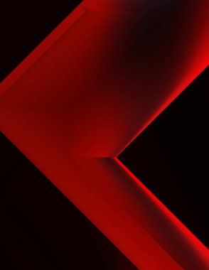 Geometrik dinamik şekiller. Gölgeli teknoloji dijital şablonu ve gradyan arka planda ışıklar. Modern basit geometrik renk gradyanı soyut arkaplan. 3B illüstrasyon. 