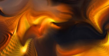 Hareketli girdapların soyut çizimi. Titreşimli renkli kıvrımların dönen akışı. Kıvrımlı ve kıvrımlı arka plan ve çizgiler. Garip duvar kâğıdı tasarımı. Dalgalanma arkaplanı.