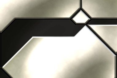 Üç boyutlu metalik doku. Uzay gemisi desenli yüzey. Aydınlık ve karanlık paneller. Fütürist soyut duvar kağıdı. Geometrik teknolojik yansıtıcı arkaplan.