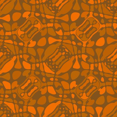 Yaratıcı karalama sanatı farklı şekil ve dokulara sahip kusursuz desen. Kolaj. Sanatsal arka plan. Soyut duvar kağıdı. Dekoratif hippi fayansları.