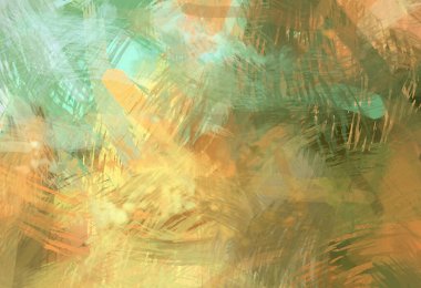 Soyut arkaplanda pürüzlü fırça darbeleri. Fırça boyası. Renkli boya darbeleri. Eşsiz duvar sanatı. Tuvaldeki modern sanat. Renkli çağdaş sanat eserleri.