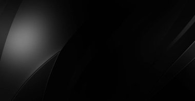 Siyah kıvrımlı yüzey. 3 boyutlu illüstrasyon. Soyut fütüristik geçmiş. Minimalist geometrik kapak tasarımı. Çarpık siyah çizgiler. Lüks dokuma duvar kağıdı. Zarif arkaplan.