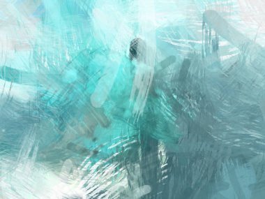 Soyut arkaplanda pürüzlü fırça darbeleri. Fırça boyası. Renkli boya darbeleri. Eşsiz duvar sanatı. Tuvaldeki modern sanat. Renkli çağdaş sanat eserleri.