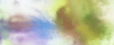 Modern fırça darbeleri. Poster, duvar sanatı, afiş, kart, kitap kapağı veya ambalaj için rahatlatıcı kompozisyonun yumuşak renkli çizimi. Pastel renklerle suluboya. 