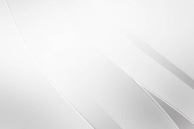 3 boyutlu illüstrasyon. Beyaz kıvrımlı yüzey. Lüks dokuma duvar kağıdı. Zarif bir zemin. Soyut fütüristik geçmiş. Minimalist geometrik kapak tasarımı. Çarpık beyaz çizgiler.