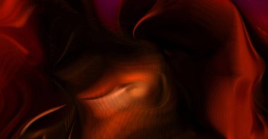 Hareketli girdapların soyut çizimi. Titreşimli renkli kıvrımların dönen akışı. Kıvrımlı ve kıvrımlı arka plan ve çizgiler. Garip duvar kâğıdı tasarımı. Dalgalanma arkaplanı.