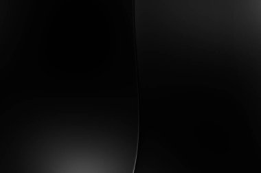 Siyah kıvrımlı yüzey. 3 boyutlu illüstrasyon. Soyut fütüristik geçmiş. Minimalist geometrik kapak tasarımı. Çarpık siyah çizgiler. Lüks dokuma duvar kağıdı. Zarif arkaplan.