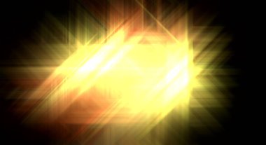 Parlak prizma arayüzü elementi. Soyut alevli geometrik arkaplan. Dijital teknolojinin grafiksel çizimi.