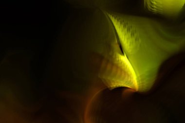 Hareketli girdapların soyut çizimi. Titreşimli renkli kıvrımların dönen akışı. Kıvrımlı ve kıvrımlı arka plan ve çizgiler. Garip duvar kâğıdı tasarımı. Dalgalanma arkaplanı.