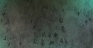 Gotik bir duvarda sıkıntılı ve kirli desenler var. Lekeli renkli hasarlı şablon. Tasarımınız için doku ve elementler. Pis duvar kâğıdı. Grunge arkaplanı.