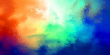 Modern fırça darbeleri. Poster, duvar sanatı, afiş, kart, kitap kapağı veya ambalaj için rahatlatıcı kompozisyonun yumuşak renkli çizimi. Pastel renklerle suluboya. 