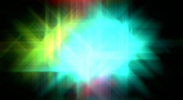 Glowing Prism Interface Element Abstract Flare Geometric Background Graphic Illustration — Stock Photo, Image