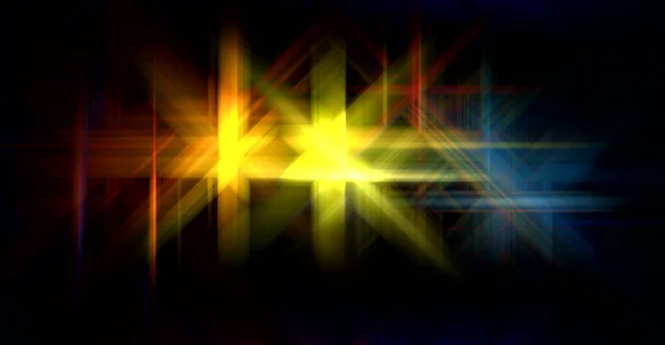 プリズム界面素子を接着する 抽象フレア幾何学的背景 デジタル技術のグラフィックイラスト — ストック写真