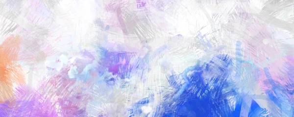 Soyut arkaplanda pürüzlü fırça darbeleri. Fırça boyası. Renkli boya darbeleri. Eşsiz duvar sanatı. Tuvaldeki modern sanat. Renkli çağdaş sanat eserleri.