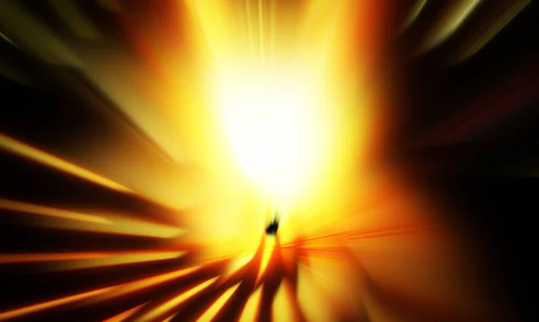 Leichte Partikelspuren Auf Schwarzem Hintergrund Leichter Explosionsstern Mit Glühenden Teilchen — Stockfoto