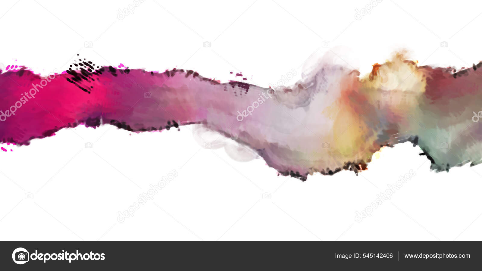 Diluted Watercolor Bristle Marks Pattern Contemporary Modern Texture