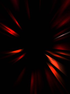 Siyah arkaplanda izole edilmiş dinamik ışık ışınları. Parlayan renkli ışık parçacıklarının grafiksel 2d çizimi.