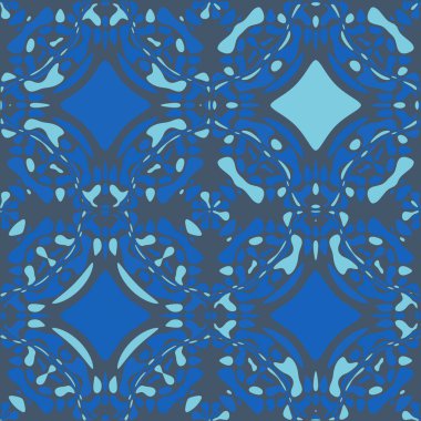 Soyut duvar kağıdı. Dekoratif hippi fayansları. Sanatsal arka plan. Yaratıcı karalama sanatı farklı şekil ve dokulara sahip kusursuz desen. Kolaj.