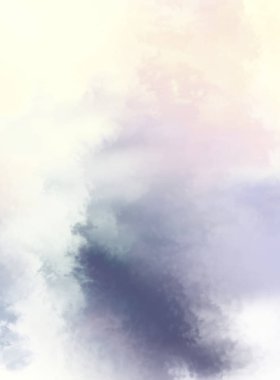 Modern fırça darbeleri. Poster, duvar sanatı, afiş, kart, kitap kapağı veya ambalaj için rahatlatıcı kompozisyonun yumuşak renkli çizimi. Pastel renklerle suluboya. 