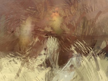 Soyut arkaplanda pürüzlü fırça darbeleri. Fırça boyası. Renkli boya darbeleri. Eşsiz duvar sanatı. Tuvaldeki modern sanat. Renkli çağdaş sanat eserleri.