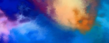 Modern fırça darbeleri. Poster, duvar sanatı, afiş, kart, kitap kapağı veya ambalaj için rahatlatıcı kompozisyonun yumuşak renkli çizimi. Pastel renklerle suluboya. 