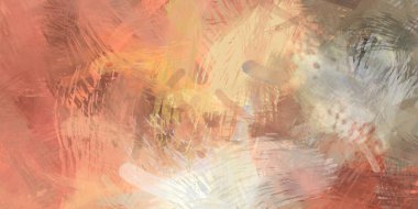 Soyut arkaplanda pürüzlü fırça darbeleri. Fırça boyası. Renkli boya darbeleri. Eşsiz duvar sanatı. Tuvaldeki modern sanat. Renkli çağdaş sanat eserleri.