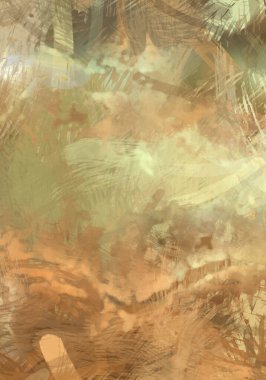 Soyut arkaplanda pürüzlü fırça darbeleri. Fırça boyası. Renkli boya darbeleri. Eşsiz duvar sanatı. Tuvaldeki modern sanat. Renkli çağdaş sanat eserleri.