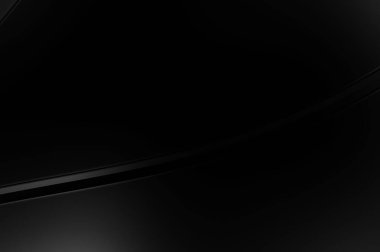 Siyah kıvrımlı yüzey. 3 boyutlu illüstrasyon. Soyut fütüristik geçmiş. Minimalist geometrik kapak tasarımı. Çarpık siyah çizgiler. Lüks dokuma duvar kağıdı. Zarif arkaplan.