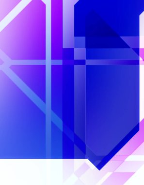 Geometrik arkaplan minimalist tasarımı. Bir teknoloji planının dijital illüstrasyonu. Fütürist şablon arkaplanı. Renkli ve canlı geometrik şekiller katmanları var. Soyut yaratıcı konsept duvar kağıdı.