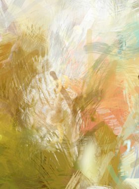 Soyut arkaplanda pürüzlü fırça darbeleri. Fırça boyası. Renkli boya darbeleri. Eşsiz duvar sanatı. Tuvaldeki modern sanat. Renkli çağdaş sanat eserleri.