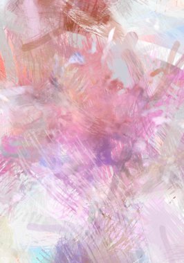 Soyut arkaplanda pürüzlü fırça darbeleri. Fırça boyası. Renkli boya darbeleri. Eşsiz duvar sanatı. Tuvaldeki modern sanat. Renkli çağdaş sanat eserleri.