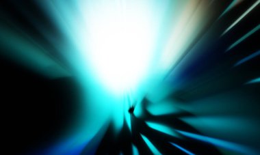 Siyah zemin üzerinde ışık parçacığı izleri. Parlayan parçacıkları ve çizgileri olan ışık patlaması yıldızı. Güzel hareketli soyut ışınlar duvar kağıdı. Renkli Patlama grafiği. Işık ışınlarının patlaması. 