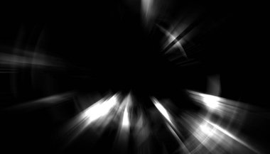 Muhteşem bir ışık gösterisi. Parlayan ışık ışınlarıyla renkli ve canlı parçacık patlaması. Çok renkli yıldız patlaması.