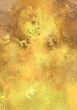 Soyut arkaplanda pürüzlü fırça darbeleri. Fırça boyası. Renkli boya darbeleri. Eşsiz duvar sanatı. Tuvaldeki modern sanat. Renkli çağdaş sanat eserleri.