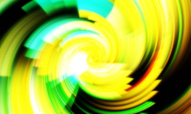 Dönen Işık gösterisi arka planı. Canlı renklerle donatılmış ruhani enerji girdabı. Renkli canlı hareket çizimi. Tanıtım geçmişi. Kutlama grafiği.